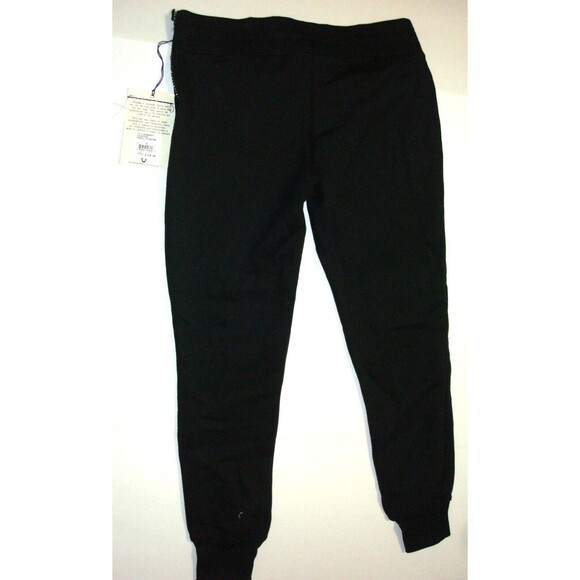 New Womens Designer True Religion Sweat Pants Jogger NWT Logo Black S Crystals - Picture 4 of 6